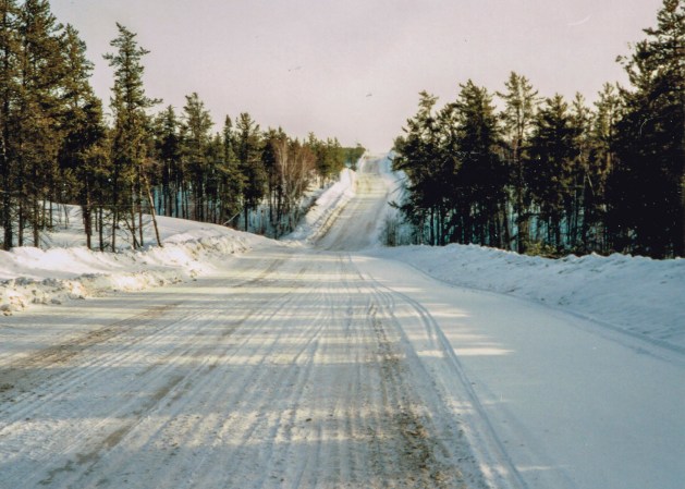 1993 winter road to fort chip 1993